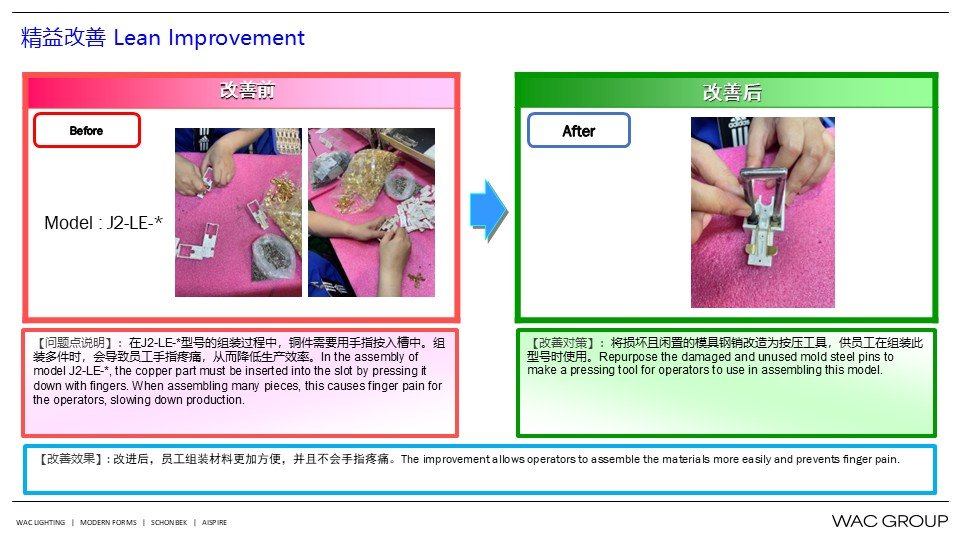 9月份精益生产改善案例