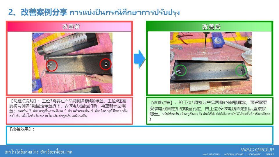 8月份精益生产改善案例